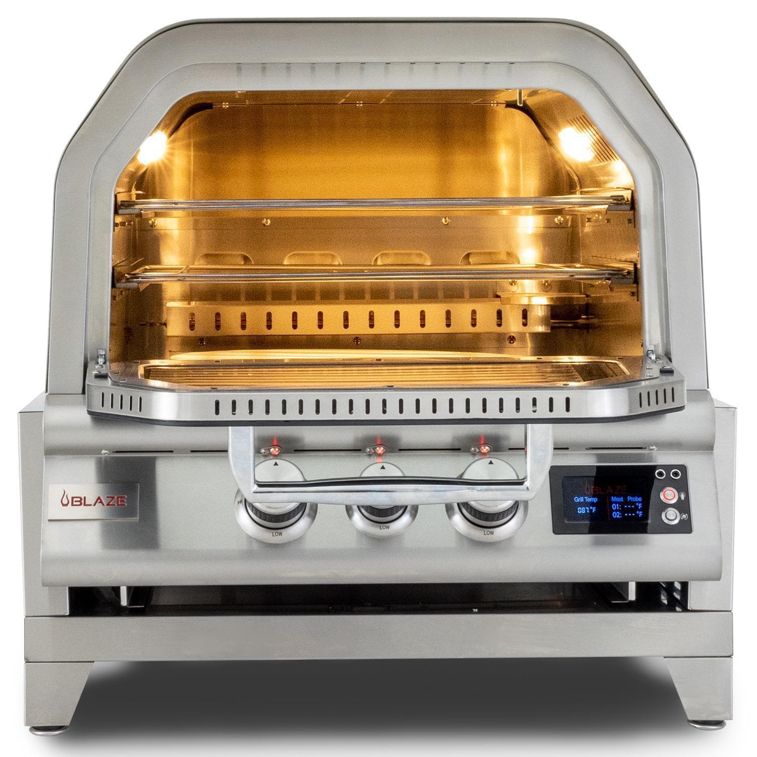 Blaze 26-in Built-In Outdoor Oven w/ Bluetooth Probes & Rotisserie