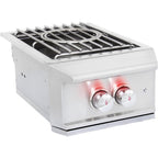 Blaze Professional LUX Built-In Gas High Performance Power Burner with Wok Ring & Stainless Steel Lid