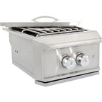 Blaze Professional LUX Built-In Gas High Performance Power Burner with Wok Ring & Stainless Steel Lid