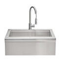 Coyote 30-Inch Farmhouse Apron Front Stainless Steel Outdoor Sink
