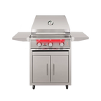 TrueFlame 25-Inch 3-Burner Freestanding Gas Grill with Grill Lights