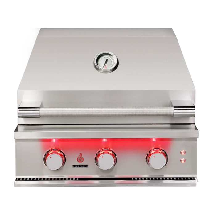 TrueFlame 25-Inch 3-Burner Built-In Gas Grill