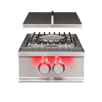 TrueFlame Built-In Gas Power Burner with Wok Grate & Removable Lid