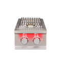 TrueFlame Built-In Double Side Burner with LED Lighting & Stainless Steel Lid
