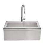 Coyote 30-Inch Farmhouse Apron Front Stainless Steel Outdoor Sink