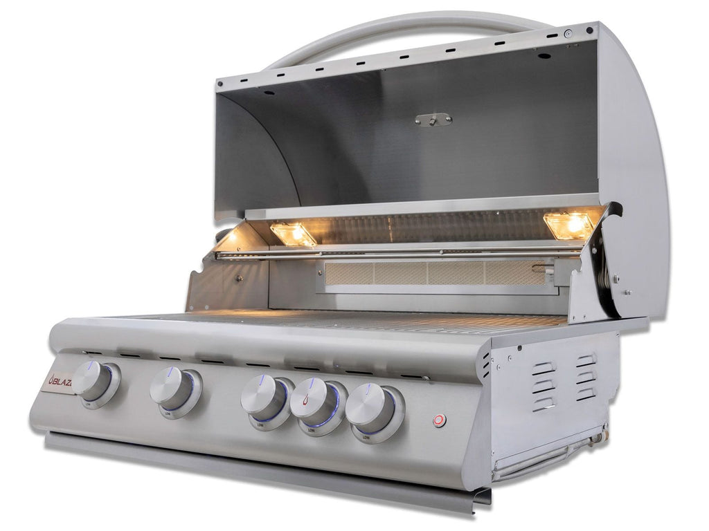 Blaze LTE+ 32-Inch 4-Burner Built-In Gas Grill with Lift-Assist Hood & Rear Infrared Burner