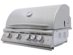 Blaze LTE+ 32-Inch 4-Burner Built-In Gas Grill with Lift-Assist Hood & Rear Infrared Burner