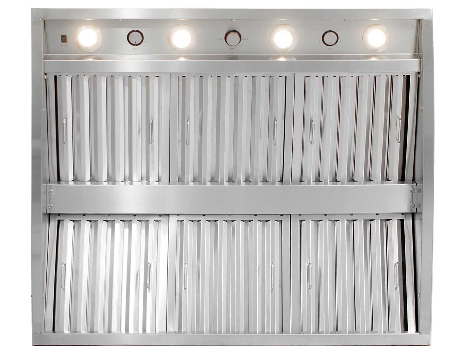 Blaze 48-Inch Stainless Steel Vent Hood - 2000 CFM