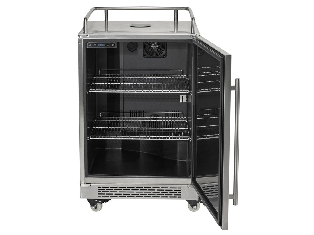 coyote 24-inch outdoor rated single tap kegerator