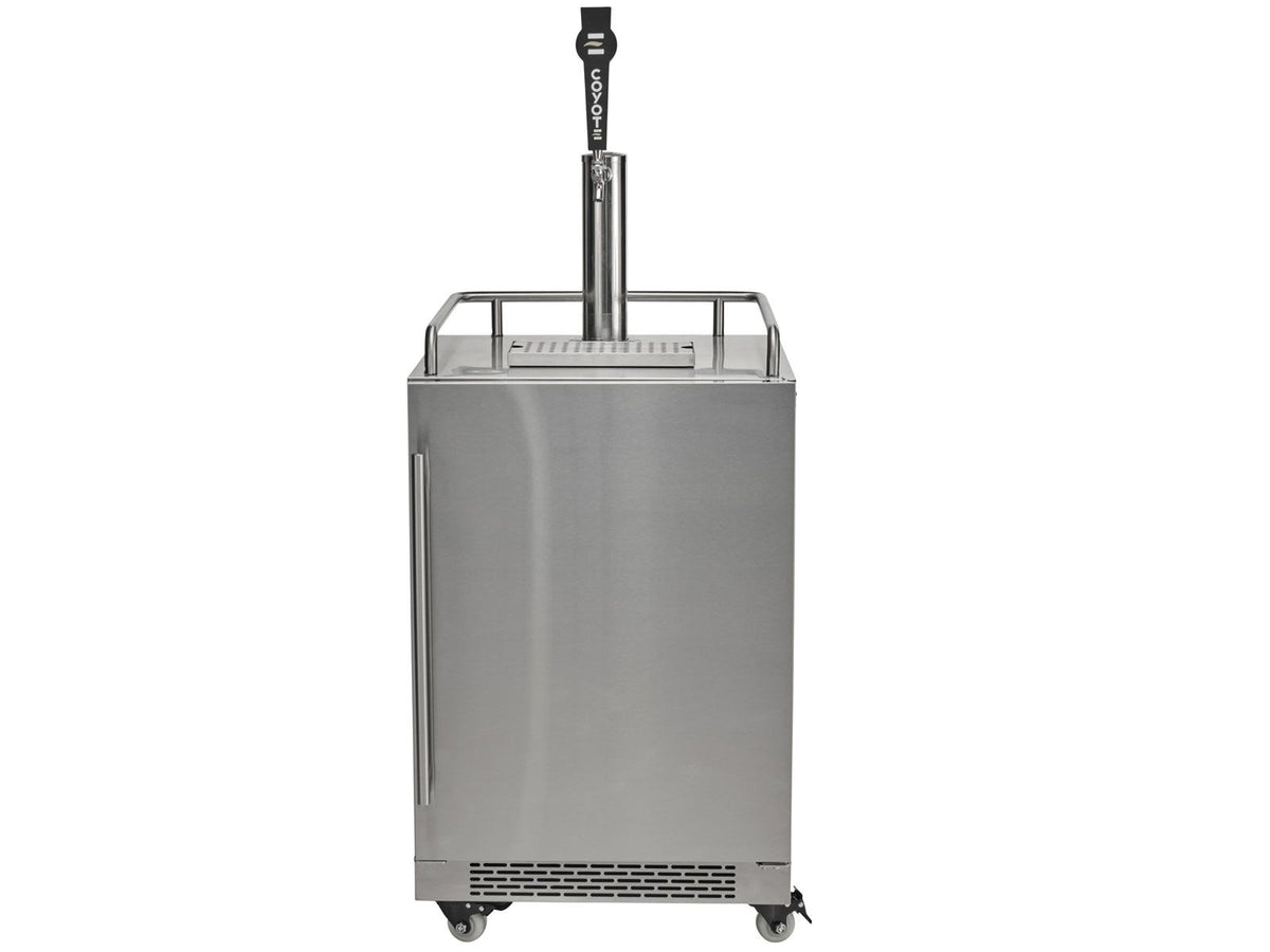 coyote 24-inch outdoor rated single tap kegerator