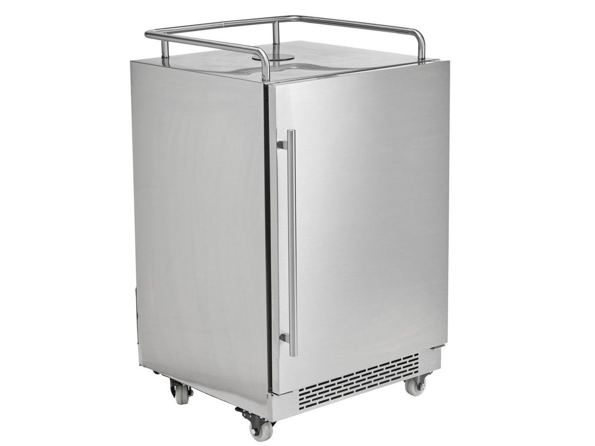 coyote 24-inch outdoor rated single tap kegerator
