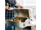coyote 18-inch built-in / portable 1300 watt electric grill on patio post
