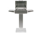 coyote 18-inch built-in / portable 1300 watt electric grill on patio post