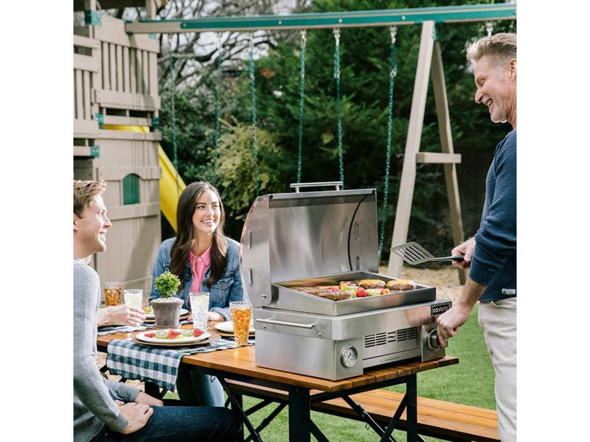 coyote 25-inch stainless steel portable propane grill
