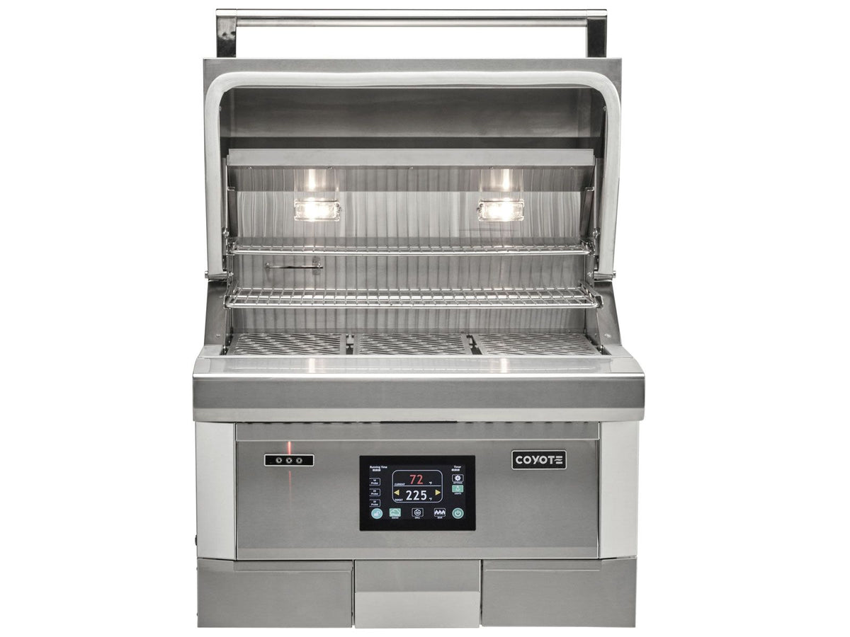 coyote 28-inch next-gen built-in pellet grill