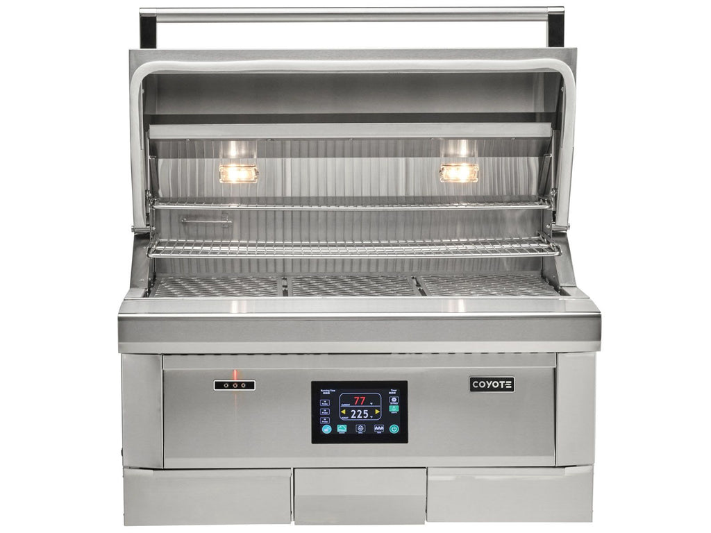 coyote 36-inch next-gen built-in pellet grill