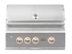 coyote s-series 30-inch 3-burner built-in gas grill with rapidsear infrared burner & rotisserie