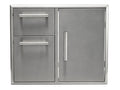coyote 31-inch access door & double drawer combo