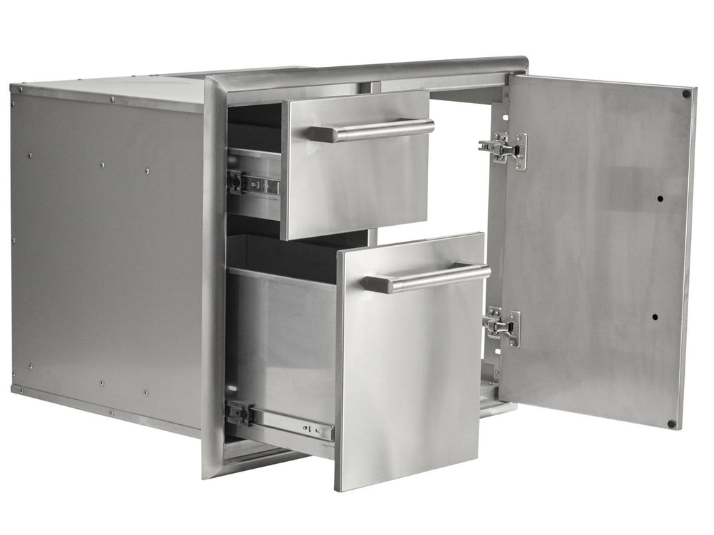 coyote 31-inch access door & double drawer combo