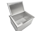 coyote 25-inch stainless steel drop in ice bin cooler