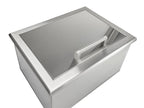 coyote 25-inch stainless steel drop in ice bin cooler