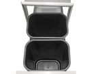coyote 18-inch front to back trash & recycling combo
