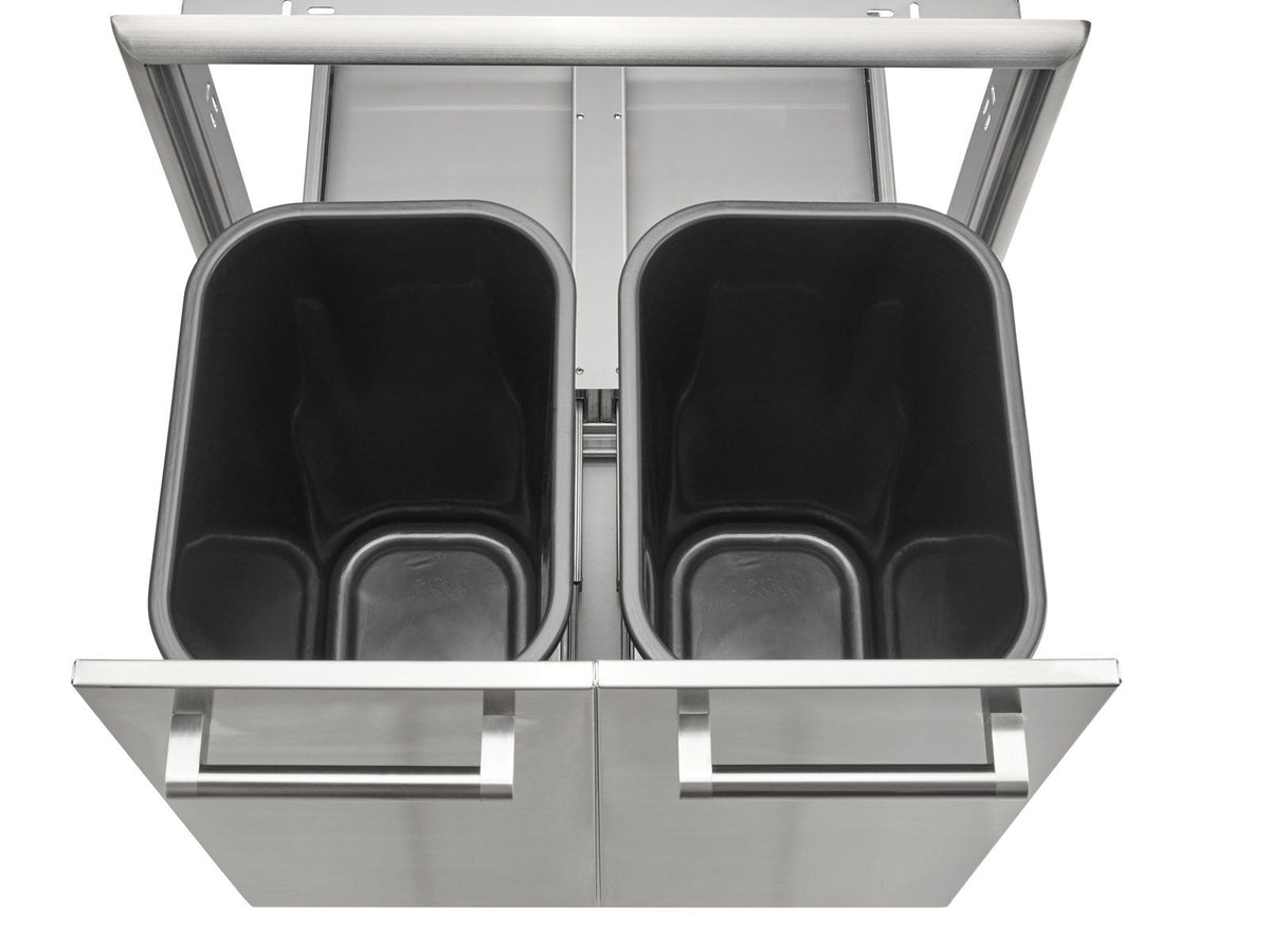 coyote 26-inch roll-out double trash / recycling bin