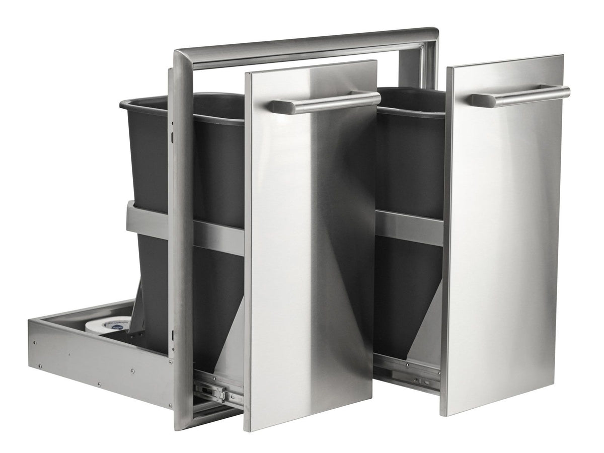 coyote 26-inch roll-out double trash / recycling bin