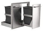 coyote 26-inch roll-out double trash / recycling bin
