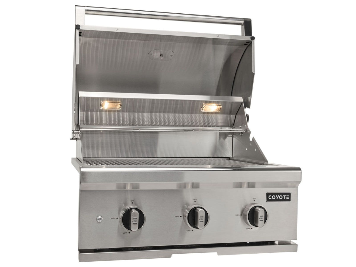 Coyote C-Series 30-inch 3-burner built-in gas grill