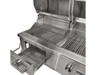 coyote 50-inch built-in gas & charcoal dual fuel hybrid grill