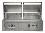 coyote 50-inch built-in gas & charcoal dual fuel hybrid grill