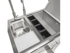 coyote 30-inch stainless steel built-in refreshment center