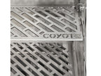 coyote 3-piece sl-series 42-inch 6-burner gas grill outdoor kitchen package with ceramic briquettes, sear burner, infrared rear burner & rotisserie kit