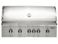 coyote sl-series 42-inch 6-burner built-in gas grill with ceramic briquettes, sear burner, infrared rear burner & rotisserie kit