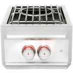 Blaze Professional LUX Built-In Gas High Performance Power Burner with Wok Ring & Stainless Steel Lid