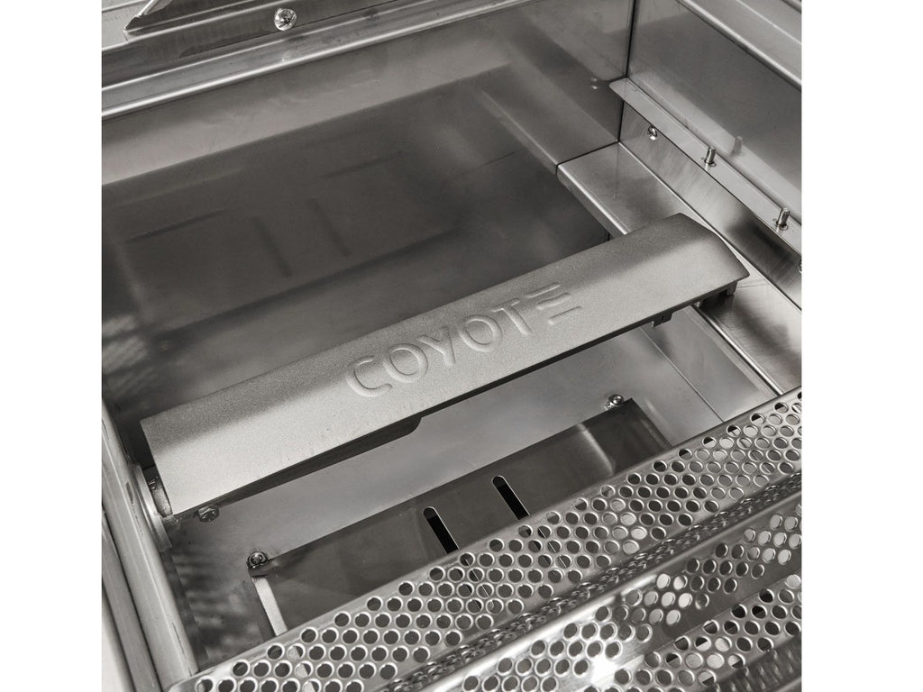 coyote 50-inch built-in gas & charcoal dual fuel hybrid grill