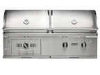 coyote 50-inch built-in gas & charcoal dual fuel hybrid grill