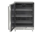 coyote 24-inch 5.5 cu. ft. reversible hinge outdoor rated compact refrigerator