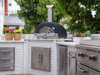 coyote 30-inch hybrid multi-fuel outdoor pizza oven - black