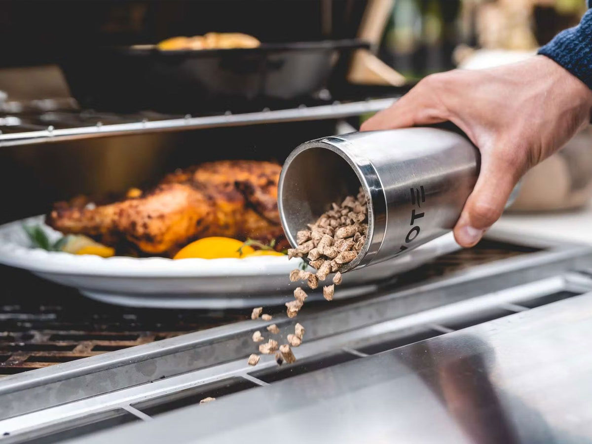 coyote 28-inch next-gen built-in pellet grill