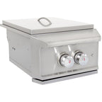 Blaze Professional LUX Built-In Gas High Performance Power Burner with Wok Ring & Stainless Steel Lid