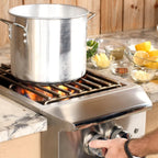 Blaze Professional LUX Built-In Gas High Performance Power Burner with Wok Ring & Stainless Steel Lid