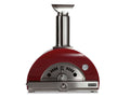 coyote 30-inch hybrid multi-fuel outdoor pizza oven - red