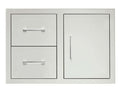 TrueFlame 33-Inch 2-Drawer & Access Door Combo Masonry Frame Return