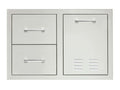 TrueFlame 33-Inch 2-Drawer & Vented Propane Tank Pullout Drawer Combo