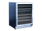 TrueFlame 24-Inch 5.3 Cu. Ft. Outdoor Rated Dual Zone Wine Cooler