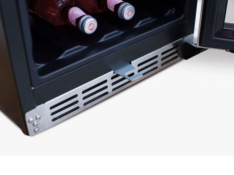 TrueFlame 15-Inch 3.2 Cu. Ft. Outdoor Rated Fridge with Stainless Door