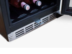 TrueFlame 15-Inch 3.2 Cu. Ft. Outdoor Rated Dual Zone Wine Cooler