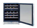 TrueFlame 24-Inch 5.3 Cu. Ft. Outdoor Rated Dual Zone Wine Cooler